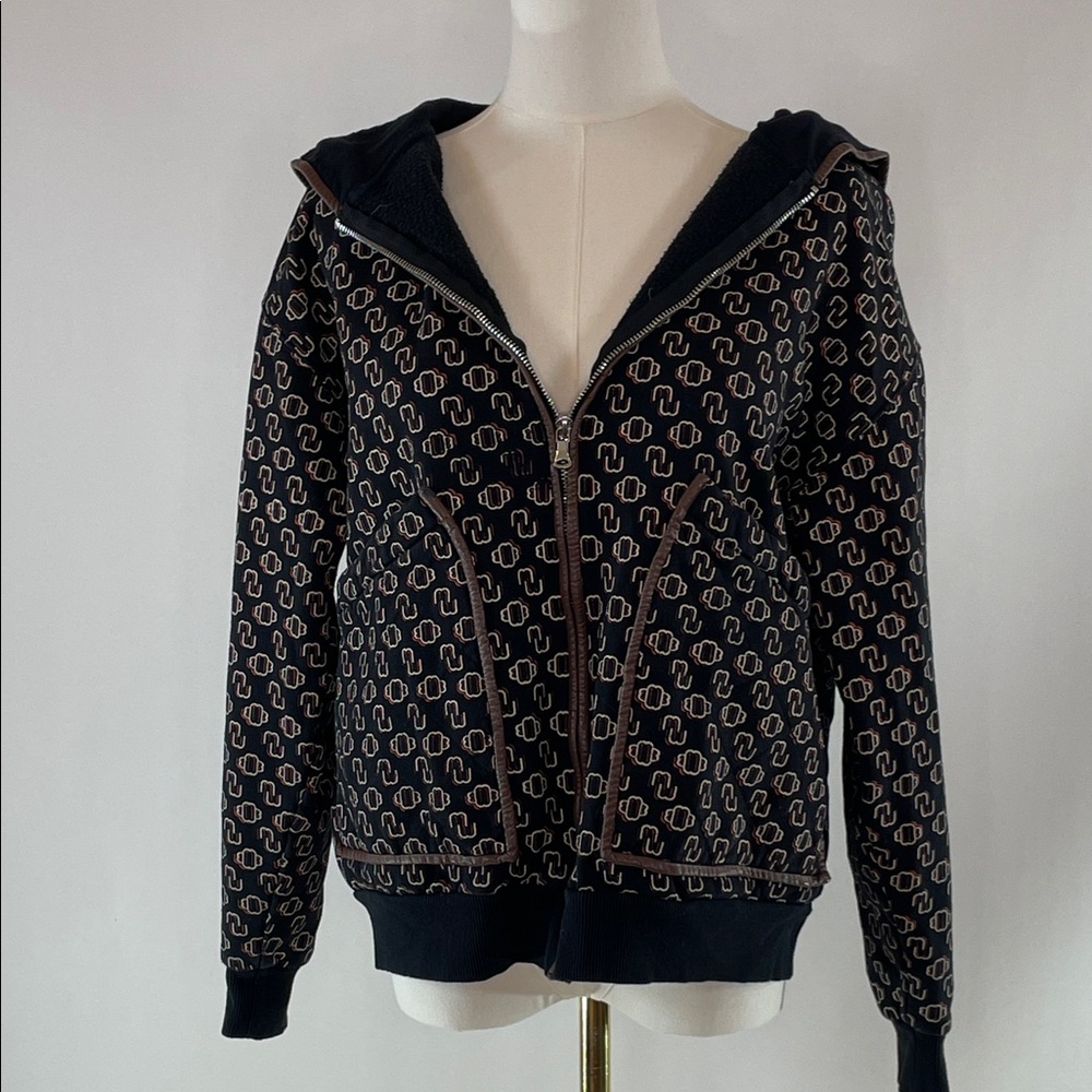 Maje Trame Zip Sweatshirt, Maje Size 0 - Picture 1 of 10